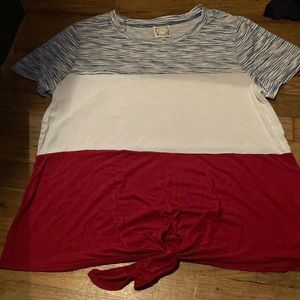 red, white&blue t-shirt